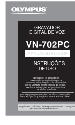 Olympus VN-702PC (Bahasa Portugis) Petunjuk penggunaan