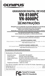 Olympus VN-8000PC (Portuguese) Declaration Of Conformity