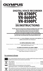 Olympus VN-8700PC Manuel d'instructions