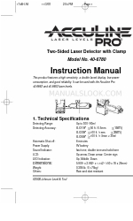 AccuLine Pro 40-6780 Manual de instruções