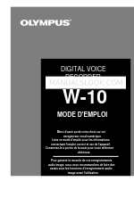 Olympus W-10 - 16 MB Digital Voice Recorder (francês) Mode D'emploi