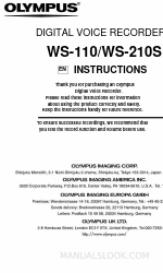 Olympus WS-210 Instructions Manual