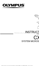 Olympus CX41 Manual de instrucciones