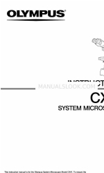 Olympus CX41 Instruction