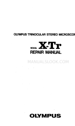 Olympus X-Tr Reparatur-Handbuch