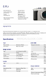 Olympus E-PL1 Especificaciones