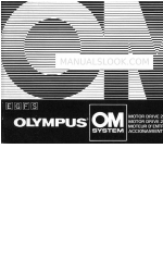 Olympus OM SYSTEM MOTOR DRIVE 2 Manual