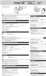 Olympus TCON 1.4D Instructions