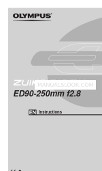 Olympus ZUIKO DIGITAL ED90-250mm f2.8 Instrukcja obsługi
