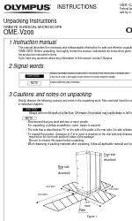 Olympus ORBEYE OME-V200 Instrukcja obsługi
