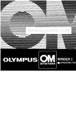 Olympus WINDER OM-1 Operating Instructions Manual