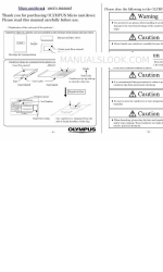 Olympus BioLever mini Manuale d'uso