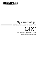 Olympus CIX100 Podręcznik konfiguracji systemów
