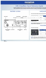 Olympus UHI-4 Краткое справочное руководство