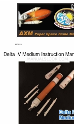 AXM Paper Space Scale Models Delta IV Medium Manual de instrucciones