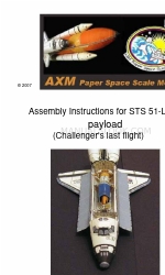 AXM Paper Space Scale Models STS 51-L Instrukcja montażu