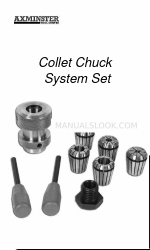 Axminster Collet Chuck System Set Manuale d'uso