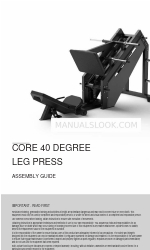 ALPHAFIT CORE 40 DEGREE LEG PRESS Руководство по сборке