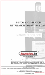 Accumulators AI-CG10-10KT-SS Manual de instalación, uso y mantenimiento