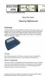 Alphasmart Manager for Dana クイック・スタート・マニュアル