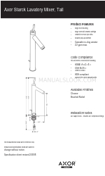 Axor 10120XX1 Scheda tecnica