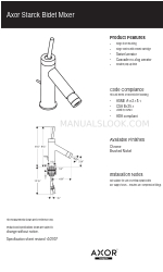 Axor 10211XX1 Specification Sheet