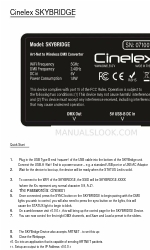 Cinelex SKYBRIDGE Quick Start