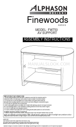 Alphason FW750 組み立て説明書