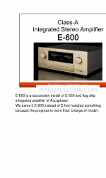 Accuphase E-600 Handbuch