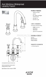 Axor Brushed Nickel 16513821 Specification Sheet