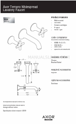 Axor Brushed Nickel 37146821 Specificatieblad