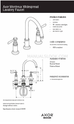 Axor Chrome 16514001 Hoja de especificaciones