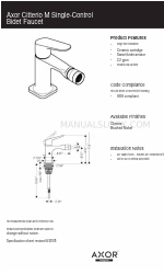 Axor Chrome 34210001 Технічна специфікація