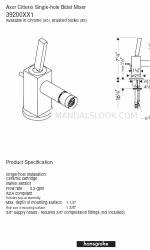 Axor Citterio 39200XX1 사양