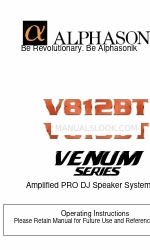 Alphasonik PRO Venum  V815BT Manuale di istruzioni per l'uso