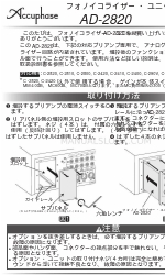 Accuphase AD-2820 Manuale di istruzioni