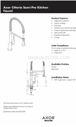 Axor Citterio 39840001 Технический паспорт