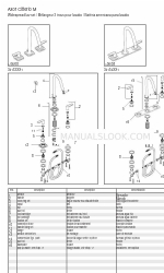 Axor Citterio M 34133XX1 Onderdelenlijst