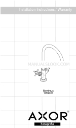Axor Montreux 16802XX1 Instruções de instalação / Garantia