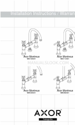 Axor Montreux 16805XX1 Instruções de instalação / Garantia