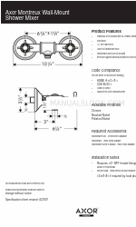 Axor Montreux Wall-Mount Shower Mixer 16560XX1 Şartname Sayfası