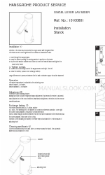 Axor Single Lever Lav Mixer 10100801 Usługa