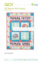 AccuQuilt GO! Wander Wall Hanging Talimatlar Kılavuzu