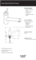 Axor Starck 10801001 Spezifikationsblatt