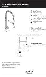 Axor Starck 10820001 Spezifikationsblatt