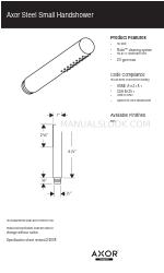 Axor Steel Small Handshower 28531800 Lembar Spesifikasi