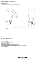 Axor Stratos HighArc 06696000 Lembar Spesifikasi