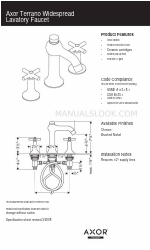 Axor Terrano 37133821 Características e dimensões