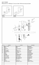 Axor Terrano 37136XX1 Lista de peças