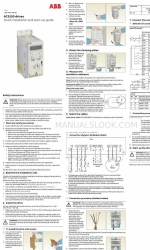 ABB ACS150 series Instrukcja szybkiej instalacji i uruchomienia